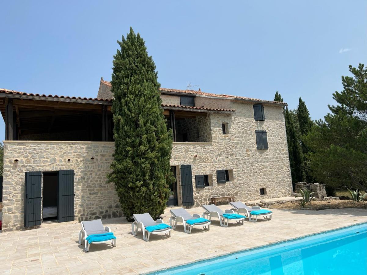 Villa Luxurious Family House With Pool In Ardeche. Les Vans Exterior foto